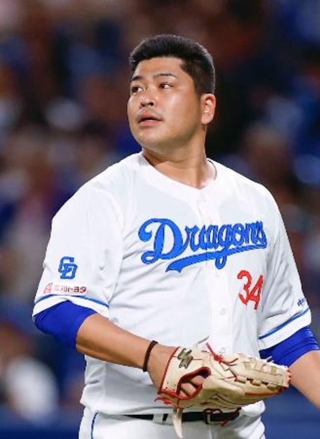　６月２８日の広島戦に登板した中日・福＝バンテリンドーム
