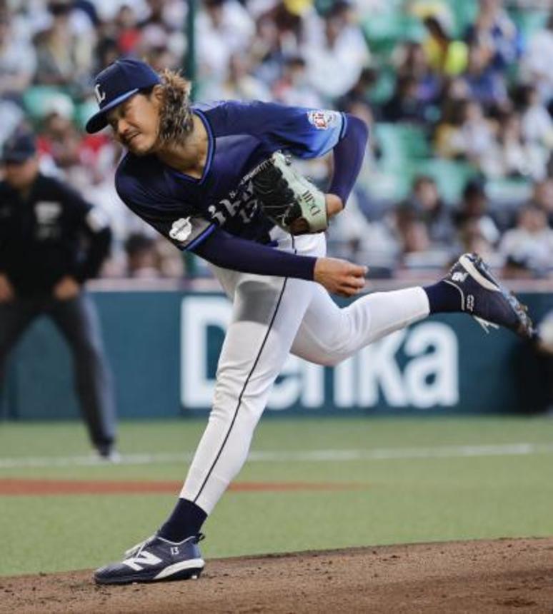　ソフトバンク戦に先発した西武・高橋光＝みずほペイペイドーム