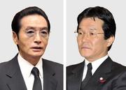　左から野村悟被告、田上不美夫被告