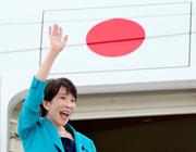 　インド訪問を終え、ニューデリーのパラム空軍基地から帰国の途に就く高市首相＝３日（共同）