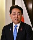 　米ワシントンで取材に応じる赤沢経済再生相＝７日（共同）