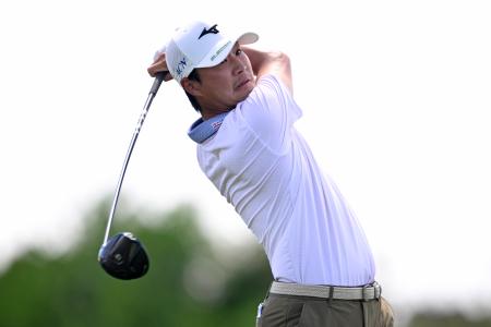 　第１Ｒを６３で回り、首位と１打差の２位につけた平田憲聖＝ビダンタ・バジャルタ（ゲッティ＝共同）
