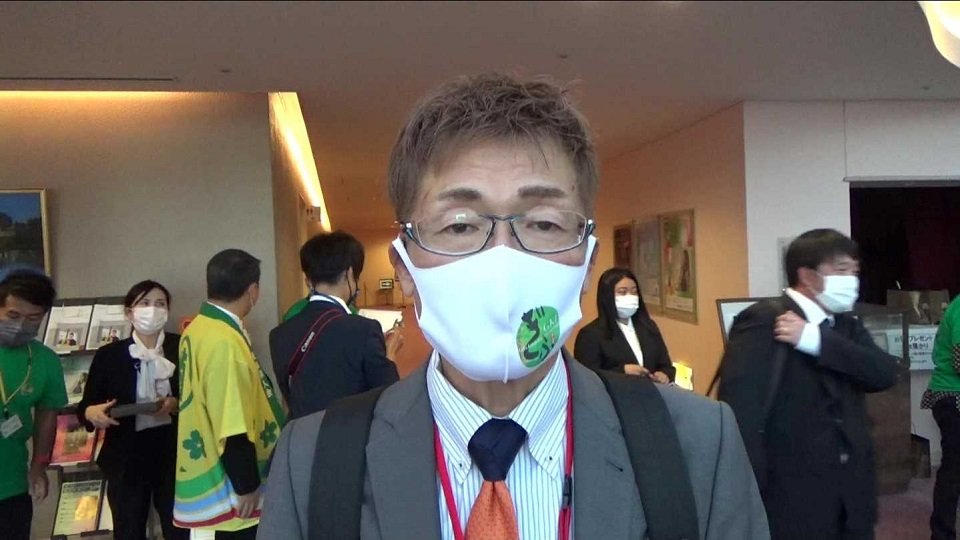 実行委員長を務めたハッピー水谷さん＝岐阜市薮田南、サラマンカホール