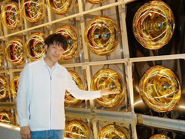 ハイパーカミオカンデの市民向けの活用策を思い描く高知尾理さん＝２８日午後、飛騨市神岡町、ひだ宇宙科学館カミオカラボ