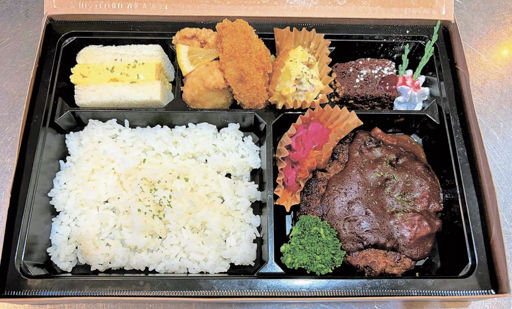 飛騨牛など岐阜の地元食材が味わえる「おとな様ランチ弁当」のイメージ。列車内でコンサート参加者に提供される