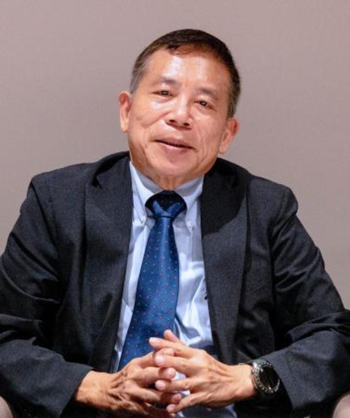　インタビューに答える台湾積体電路製造（ＴＳＭＣ）取締役の劉鏡清氏