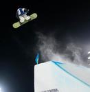 　男子ビッグエア決勝　ジャンプする木俣椋真＝リビーニョ（共同）