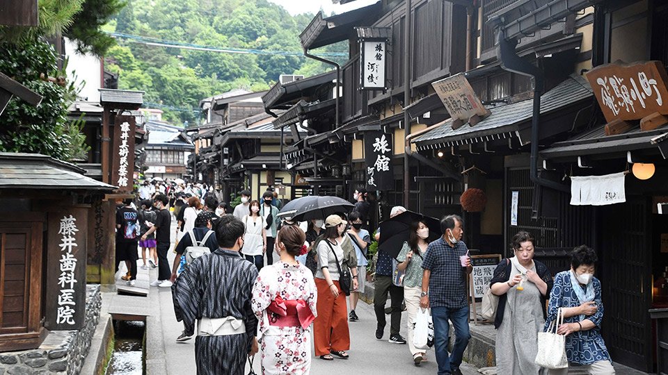 路線価が前年から８・３％下落した高山市上三之町