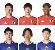 　（上段左から）早川友基、大迫敬介、鈴木彩艶、（下段左から）谷口彰悟、板倉滉、渡辺剛