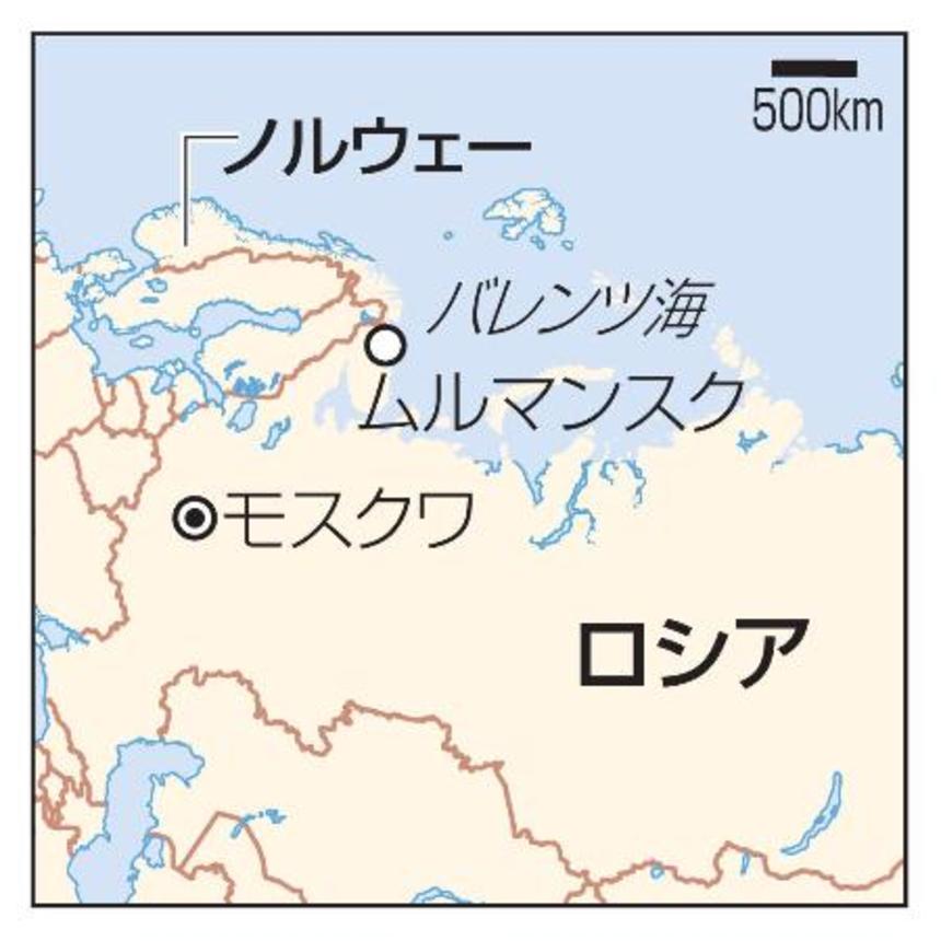 　ロシア・ムルマンスク、バレンツ海