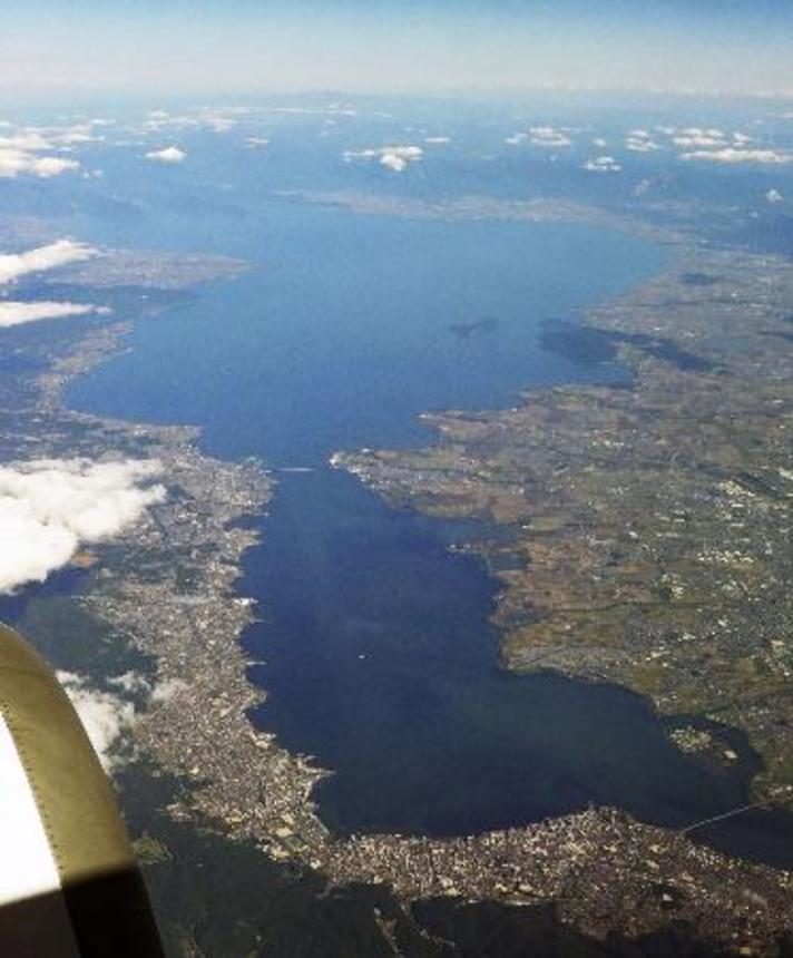 　琵琶湖＝２０２３年１０月