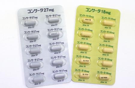 　向精神薬「コンサータ」の錠剤