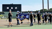 開会式のリハーサルに臨む高校生＝ぎふしん長良川