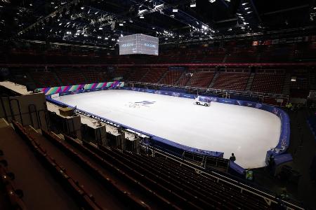 　フィギュアスケート競技が行われるミラノ・アイススケートアリーナ＝１月