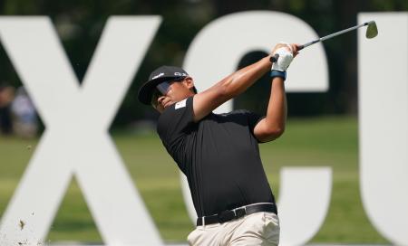 　第３ラウンド、通算６アンダーで１０位の久常涼＝コロニアルＣＣ（共同）
