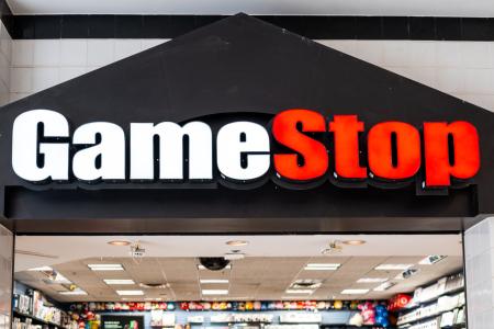 　米ゲーム販売大手ゲームストップの店舗＝４日、米テキサス州オースティン（ゲッティ＝共同）