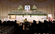 　大阪府吹田市で営まれた釜本邦茂さんの葬儀・告別式＝１３日午後