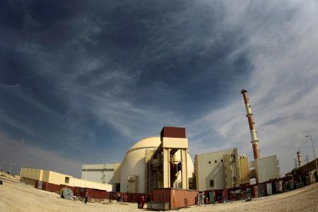 　イラン南部のブシェール原発＝２０１０年１０月（ロイター＝共同）