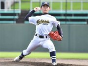 県岐阜商×本巣松陽＝力投する本巣松陽の先発今井＝長良川