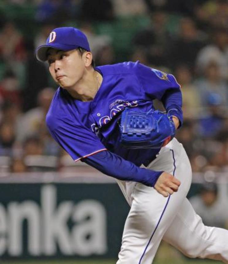 　ソフトバンク戦に先発した中日・中西＝みずほペイペイドーム