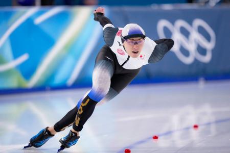 　男子１０００メートル　滑走する野々村太陽＝ミラノ（共同）