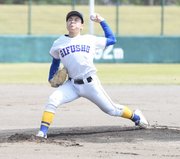 県岐阜商×大垣日大＝力投する県岐阜商の先発今井＝大野レインボー