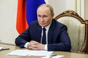 　ロシアのプーチン大統領＝６日、モスクワ（ロシア大統領府提供・タス＝共同）
