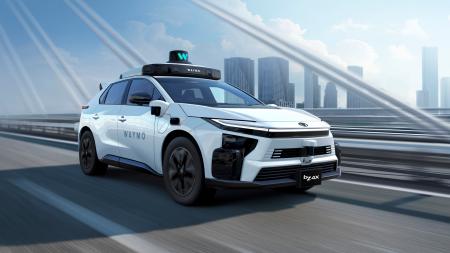 　自動運転タクシーに使用されるトヨタ自動車のＥＶ「ｂＺ４Ｘ」（同社提供）