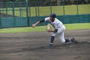 美濃加茂×土岐商＝力投する土岐商の先発樋田＝大野