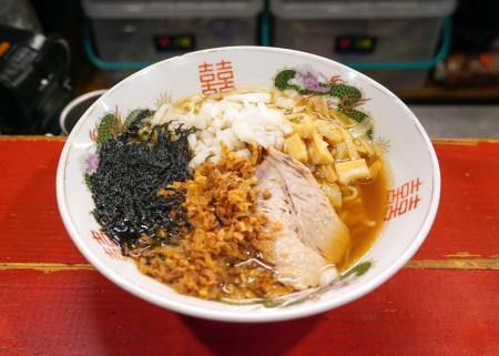 　「復興麺」を使用したラーメン