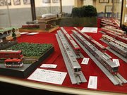 展示されたＮゲージ＝羽島市竹鼻町、市歴史民俗資料館・映画資料館
