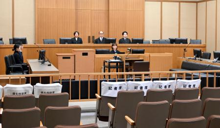 　クロスボウ殺傷事件の裁判員裁判で判決が言い渡された神戸地裁の法廷＝３１日午後（代表撮影）