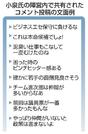 　小泉氏の陣営内で共有されたコメント投稿の文面例
