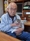 「チコに出合えて良かった」と話す加納勇さん＝美濃市亀野町