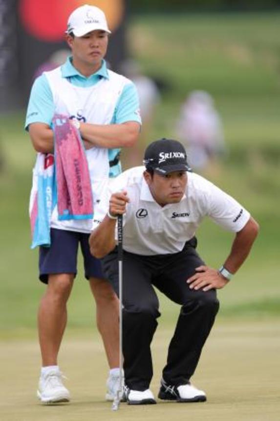 　松山英樹＝８日、フィラデルフィア（ゲッティ＝共同）