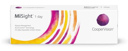 　製造販売が承認された近視の進行を抑制するソフトコンタクトレンズ「マイサイトワンデー」（クーパービジョン・ジャパン提供）