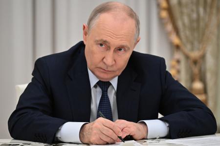 　ロシアのプーチン大統領＝２８日、モスクワ（ＡＰ＝共同）