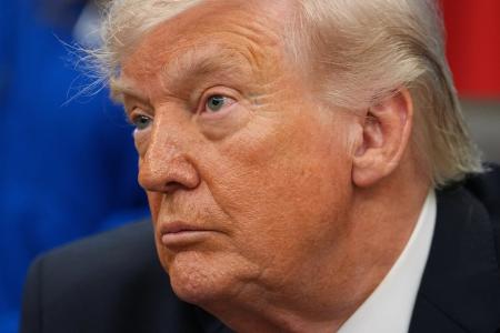 　トランプ米大統領＝２９日、ワシントン（ＡＰ＝共同）