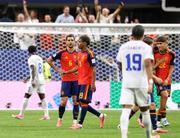 　カボベルデと引き分けたスペインのヤマル（１９）ら＝アトランタ（共同）