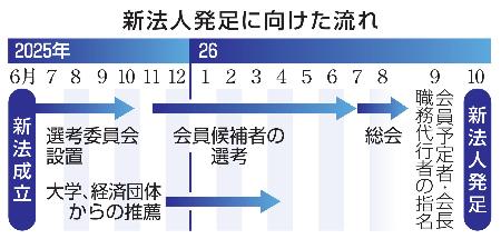 　新法人発足に向けた流れ