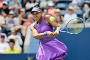 　女子シングルス２回戦でプレーする大坂なおみ＝ニューヨーク（共同）