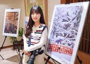 　「日韓フォトコンテスト」で青森県賞を受賞したパク・ジョンウンさん＝２８日、ソウル（共同）