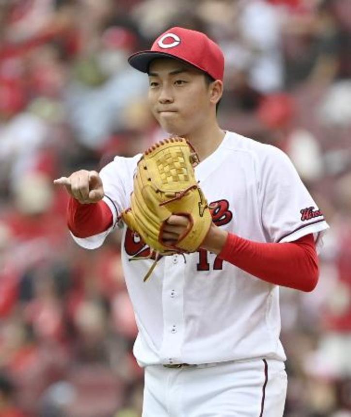 　６回無失点で２勝目を挙げた広島・常広＝マツダ