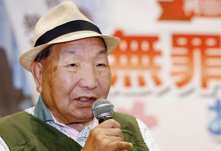 　袴田巌さん＝２０２４年１０月、静岡市