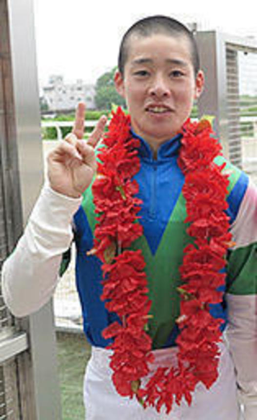 ８月22日、金沢競馬場でのヤングジョッキーズシリーズに参戦する笠松・渡辺竜也騎手。笠松ラウンドでは勝利を飾った