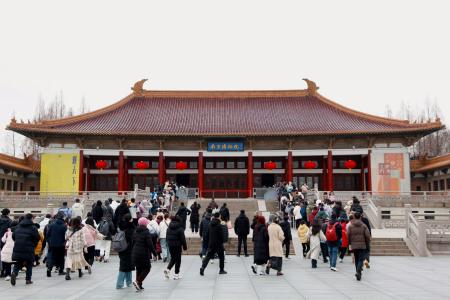 　中国江蘇省南京にある博物館「南京博物院」＝２月（共同）
