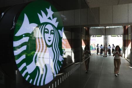 　韓国ソウルのスターバックスの店舗＝１日（聯合＝共同）