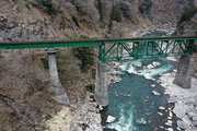 洗掘が確認された第２宮川橋りょう＝富山市加賀沢（ＪＲ東海提供）