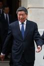 　２日目の米中貿易協議に出席した中国の何立峰副首相＝１０日、ロンドン（ロイター＝共同）