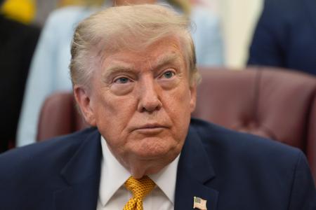 　トランプ米大統領＝３日、ワシントン（ＡＰ＝共同）